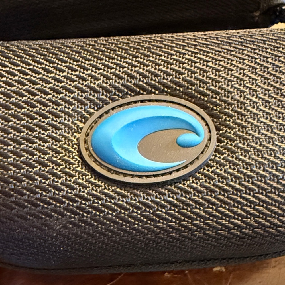 (2) Costa Black Case with Blue Logo